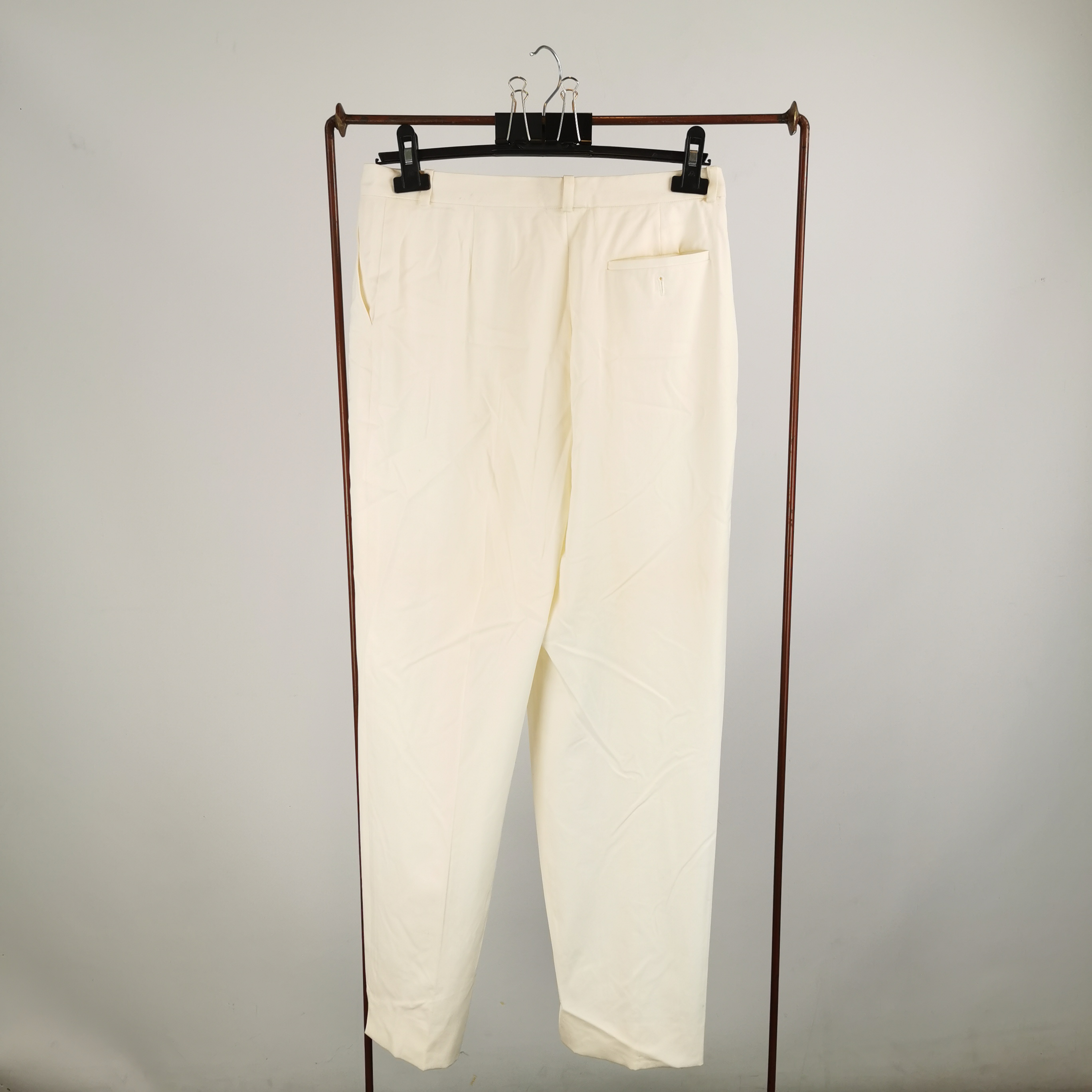 Pantalon Yves Saint Laurent T40 blanc crème - Bon état - Photo 2